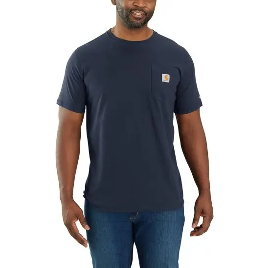Carhartt Force® Relaxed Fit Short-Sleeve Navy Pocket T-Shirt - 106652-I26 1