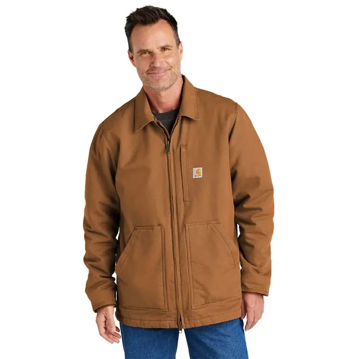 Carhartt Loose Fit Washed Duck Sherpa-Lined Coat - 104293 1