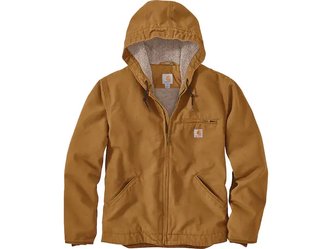 Carhartt Relaxed Fit Washed Duck Sherpa-Lined Jacket - 104392 1