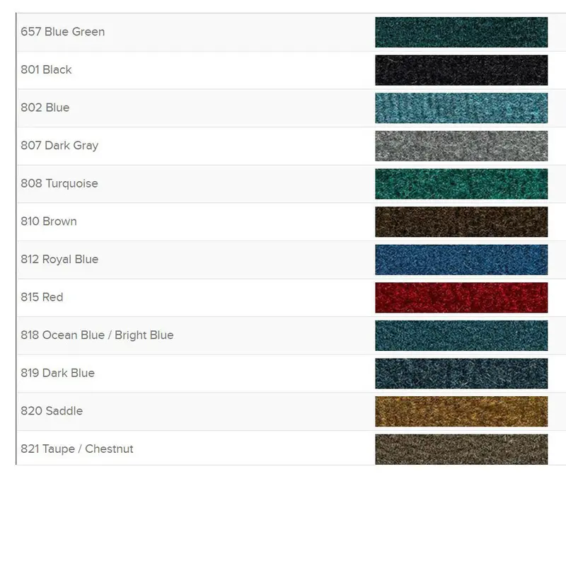 Carpet Set, Oe Correct Molded W/Mass Backing Upgrade, 1970-73 Amc Hornet 4-Door Sedan - Limited Lifetime Warranty (Choose Colors) - Drop Ships In Approx. 2-3 Weeks 2