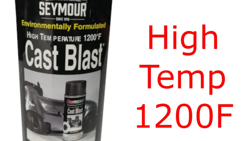 Cast Blast High Temp 1200F Paint, 12 Oz. Aerosol Can 1