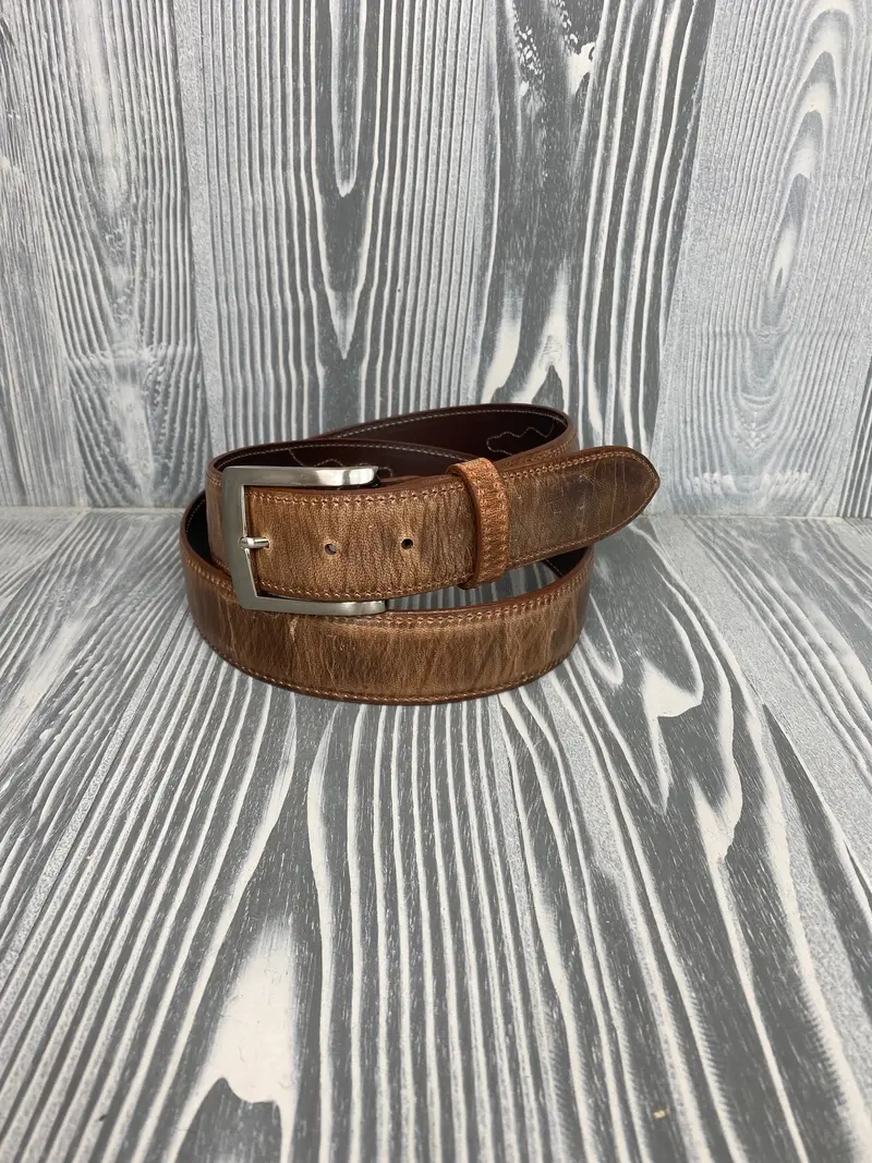 Chacon 1 1/2" Tan  Mad Dog Goat Belt 1