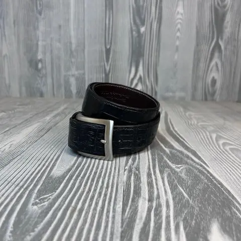 Chacon Black Crocodile 1 1/2" Belt 1