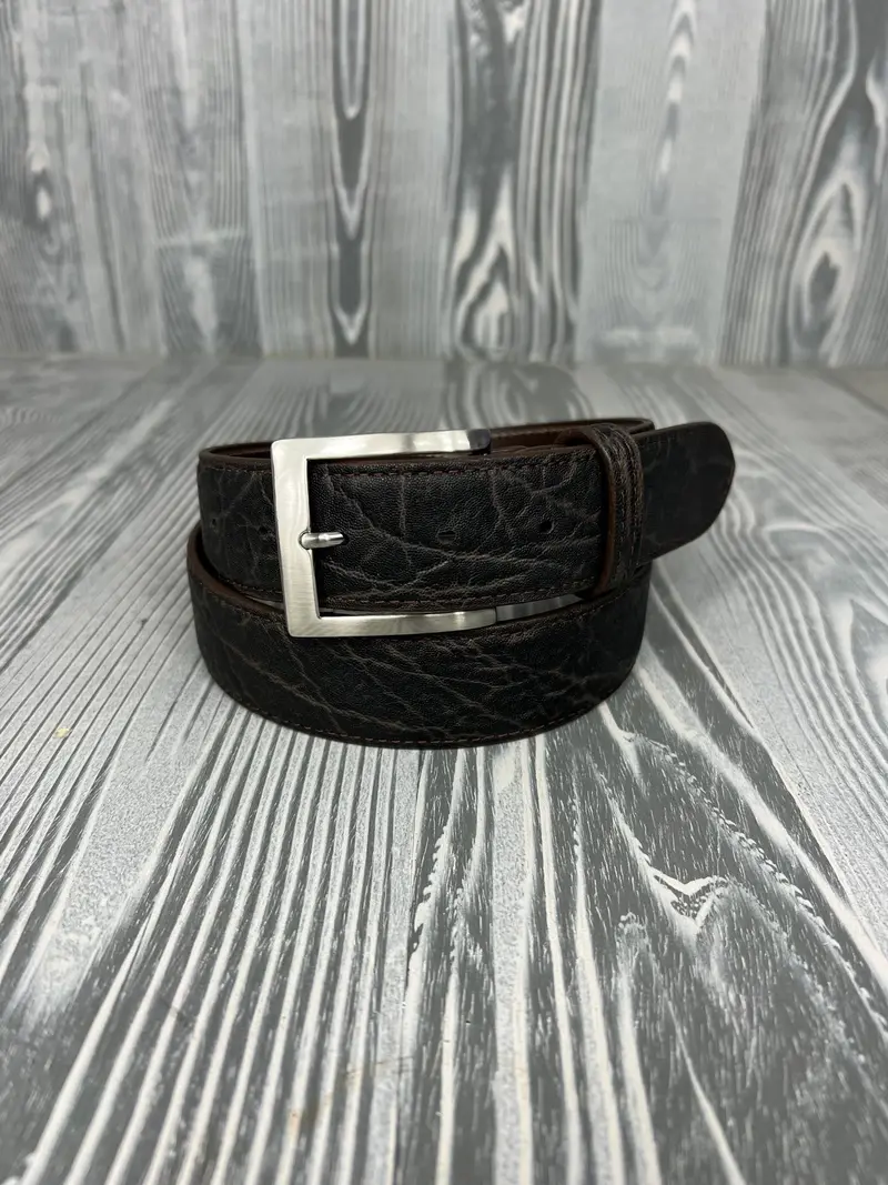 Chacon Chocolate Vintage Elephant 1 1/2" Belt 1