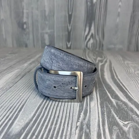 Chacon Genuine Grey Hippo 1 1/2" Belt 1