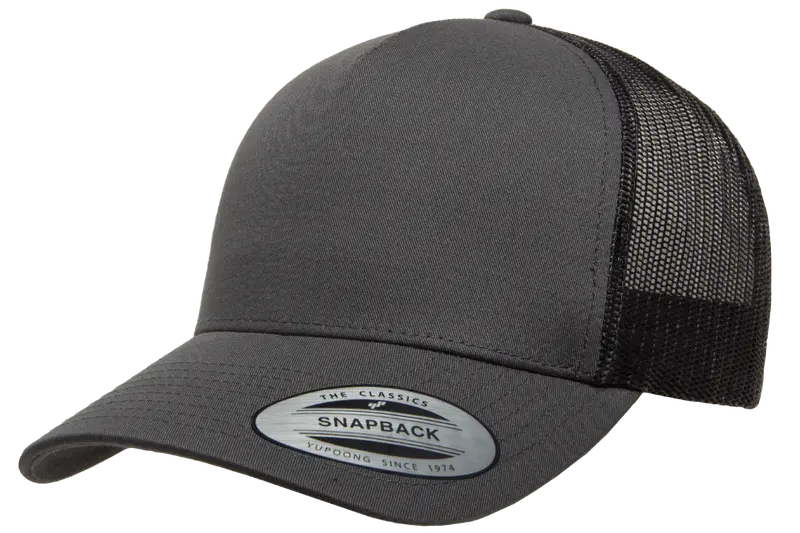 Charcoal 5-Panel Snapback 1