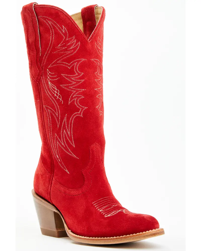 Charmed Life Suede Western Boots - Round Toe 1