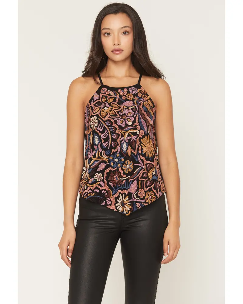Chateau Embroidered Sleeveless Tank Top 1