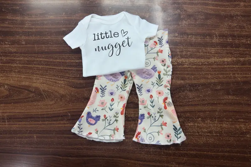 Chicken Baby Bell Bottom Outfit 1