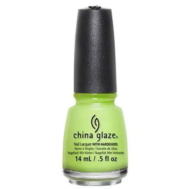China Glaze Polish 1300 Grass Is Lime Greener 1