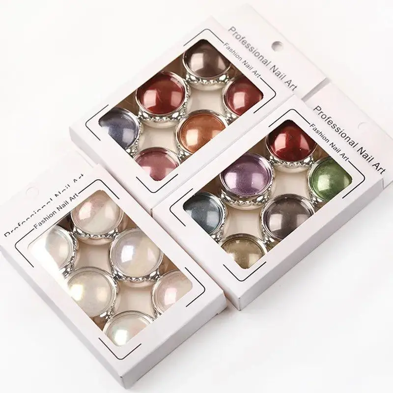 Chrome Mirror Powder Pigment Colorful 6 Colors Pack 1
