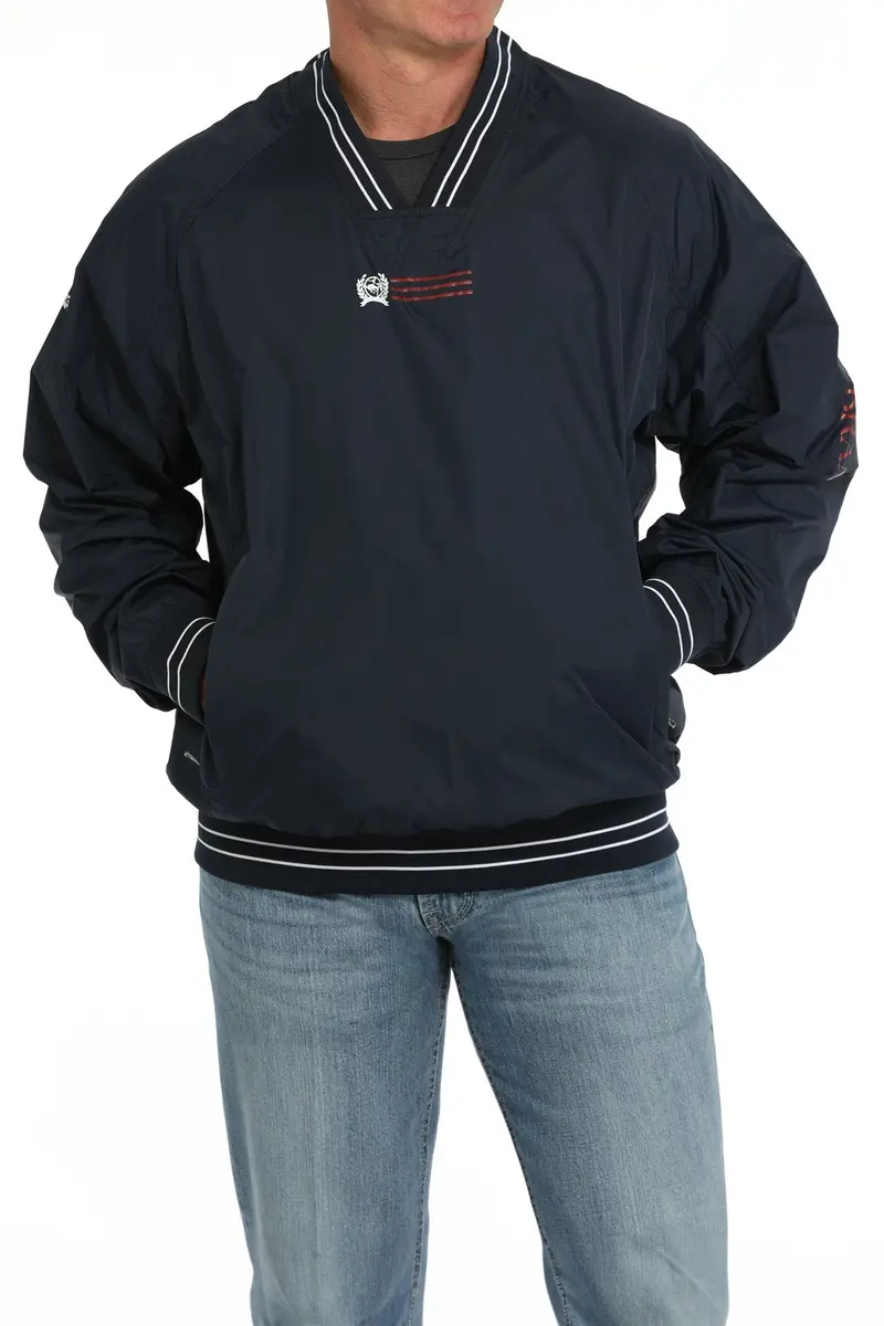 Cinch Men's Nylon Navy Pullover - Mwj1919002 1