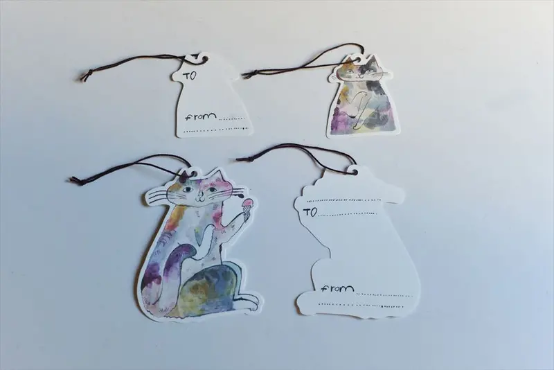 Classiky - Gift Tags - Pack Of 4 - Toraneko Bonbon Cat B 1
