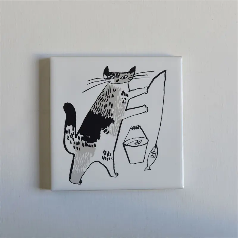 Classiky - Tiger Cat Bonbon Printed Tile 01 1