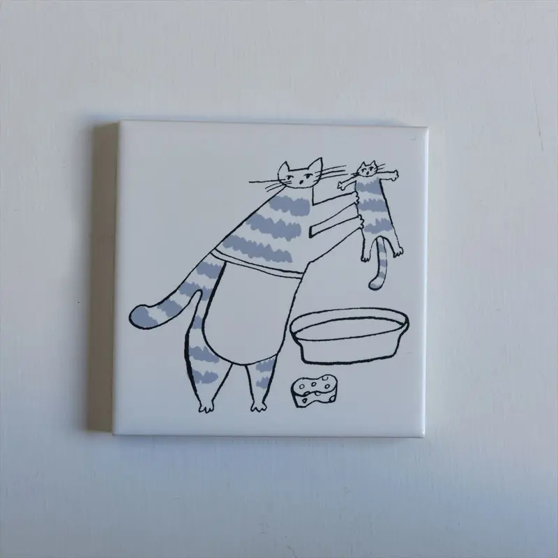 Classiky - Tiger Cat Bonbon Printed Tile 09 1