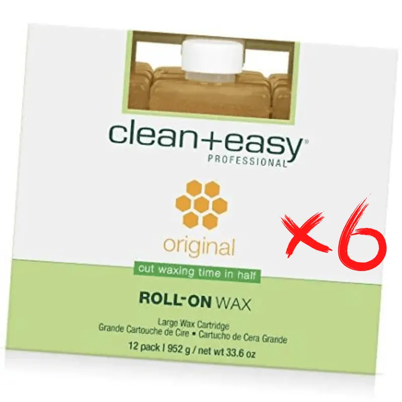 Clean + Easy® Original Wax Refill Case/6Boxes/72Pcs 1