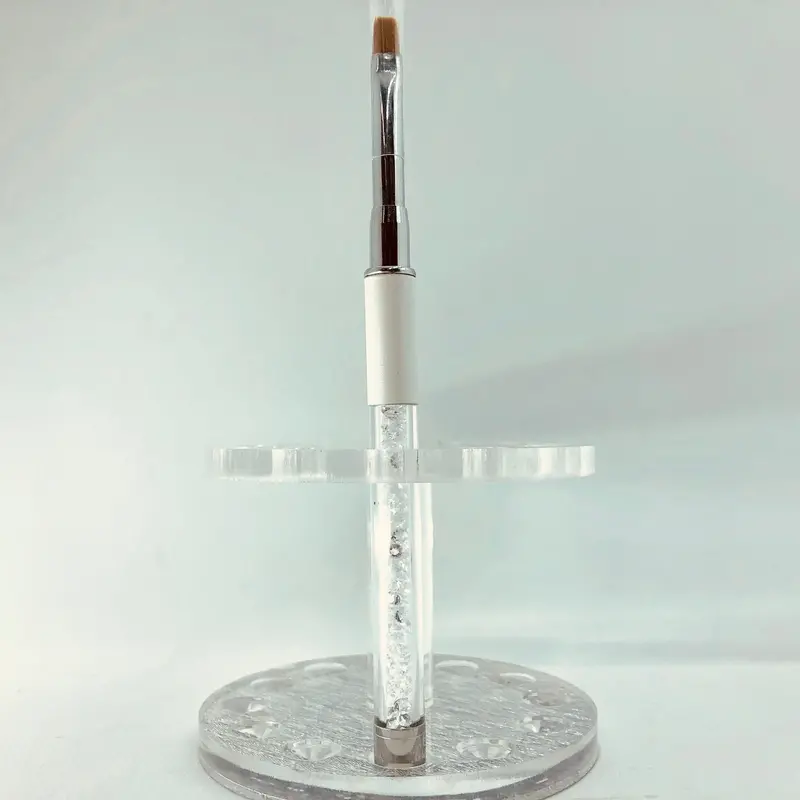 Clear Crystal Handle Gel Brush (Brown Hair) | Gel Brush 1