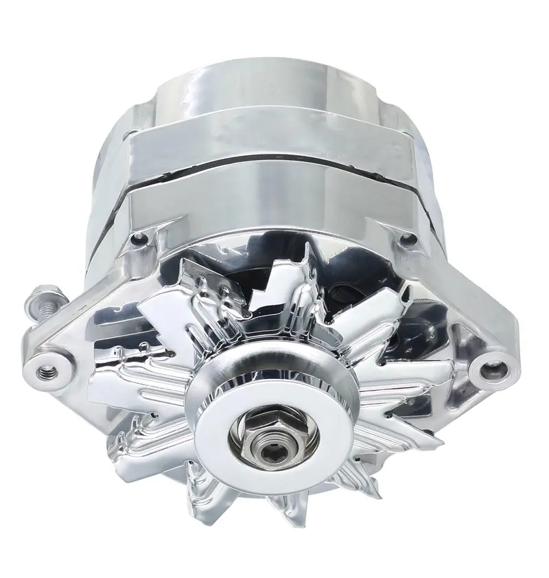 Clearance - Alternator, Motorola Chrome Case, 150 Amp 1-Wire 1-Groove Pulley, 1967-79 Amc V-8 W/1" Factory Amc Accessory Bracket (Available For Purchase Separately P/N El-1837) 1