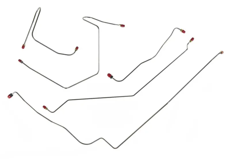 Clearance - Drum Brake Line, Power Front, 5-Piece, Oe Steel, 1970 Amc Amx/Javelin 1