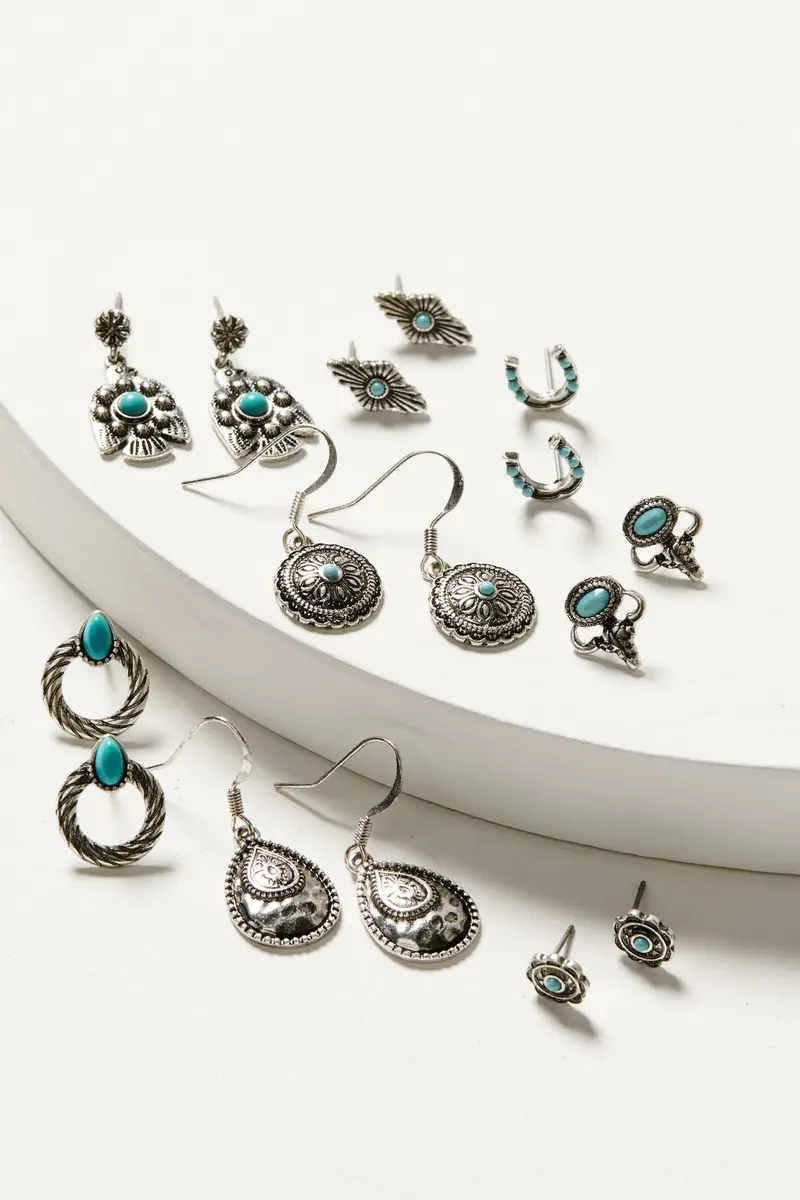 Clermont Antique Earring Set - 8 Piece 1