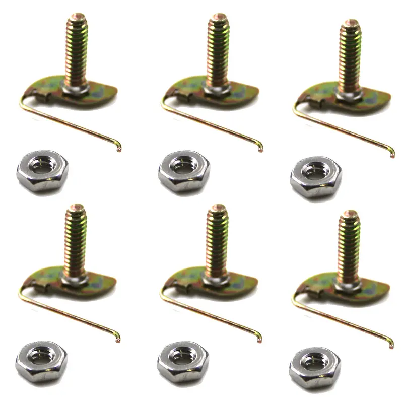 Clip Kit, 12-Pieces (6 Fasteners And 6 Nuts), Hood Molding, 1968-74 Amc Javelin, Amx 1