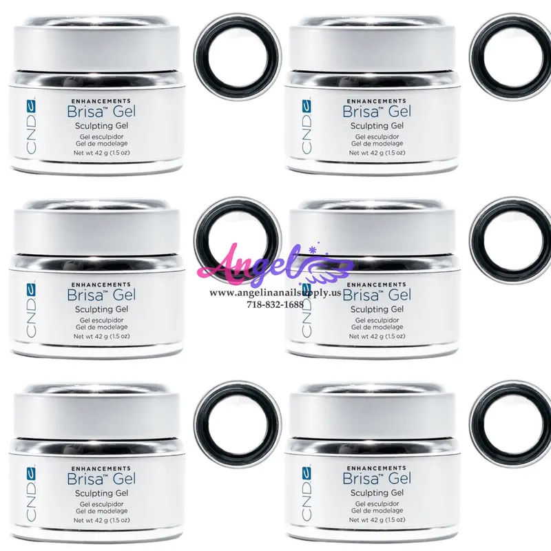 Cnd Brisa Gel Pure White Opaque (Box/6 Pcs) 1