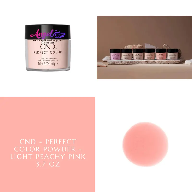 Cnd Perfect Color Powder - Light Peachy Pink 3.7 Oz 1