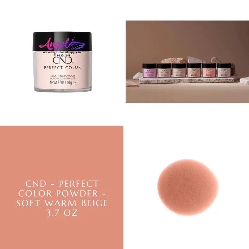 Cnd Perfect Color Powder - Soft Warm Beige 3.7 Oz 1