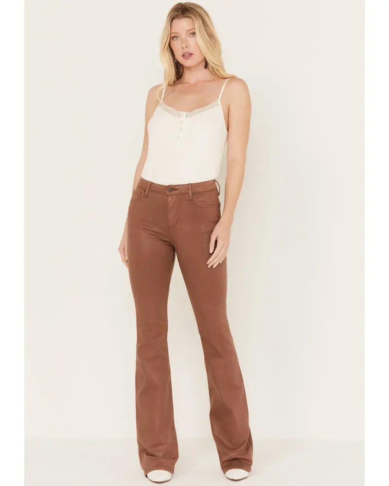 Cowan Gypsy High Rise Coated Bootcut Jeans 1