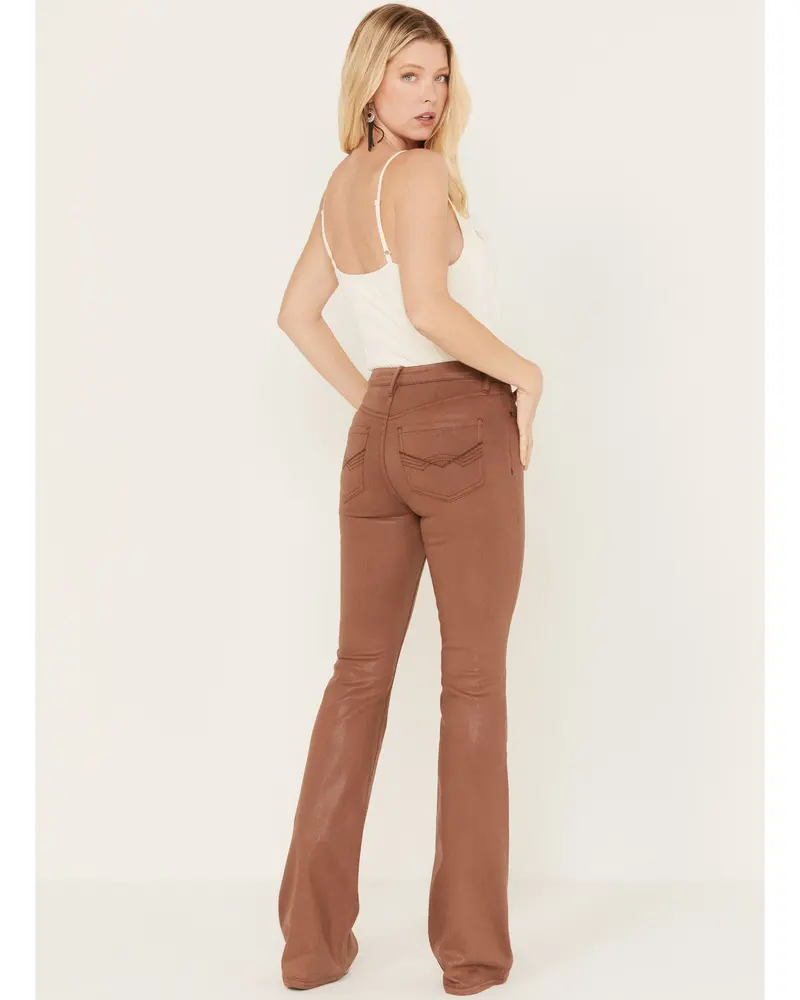 Cowan Gypsy High Rise Coated Bootcut Jeans 3