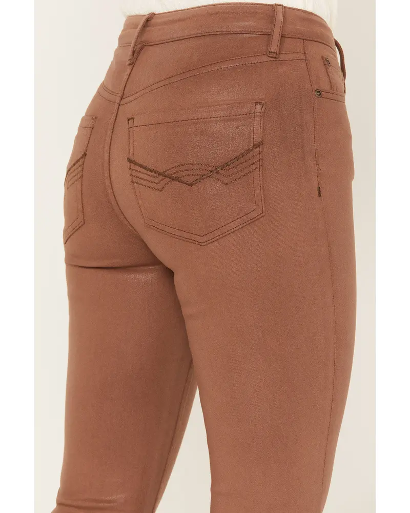 Cowan Gypsy High Rise Coated Bootcut Jeans 4