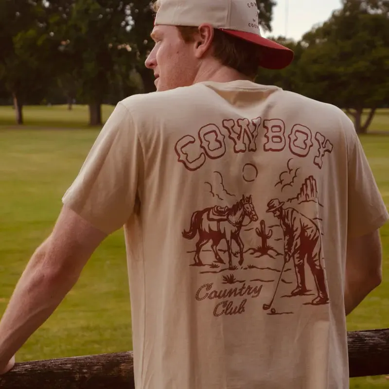 Cowboy Country Club Horse & Sun Graphic T-Shirt 1