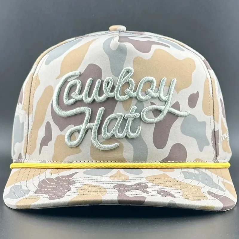Cowboy Revolution Marshland Camo Script “Cowboy Hat” Performance Rope Hat 1