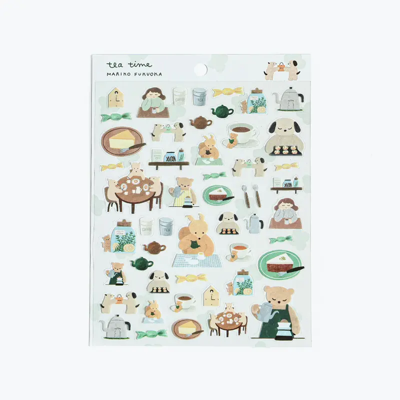 Cozyca Products - Planner Sticker - Mariko Fukuoka - Tea Time 1