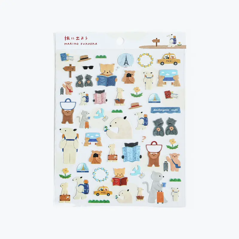 Cozyca Products - Planner Sticker - Mariko Fukuoka - Trip 1