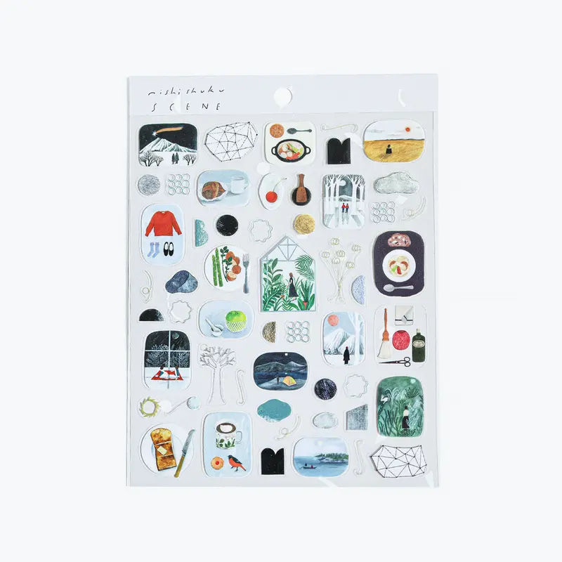 Cozyca Products - Planner Sticker - Nishi Shuku - Scene 1