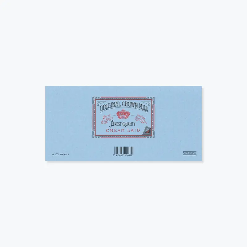 Crown Mill - Envelopes - Lined - Dl  - Blue 1