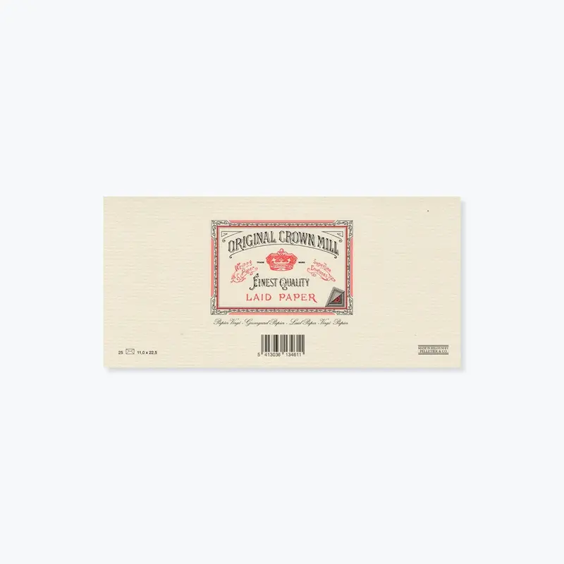 Crown Mill - Envelopes - Lined - Dl  - Cream 1