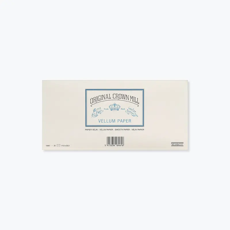 Crown Mill - Envelopes - Lined - Dl - Vellum Cream 1