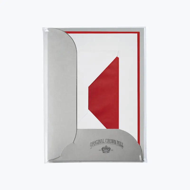 Crown Mill - Letter Set - Compendium - A5 - White/Red (Set Of 8) 1