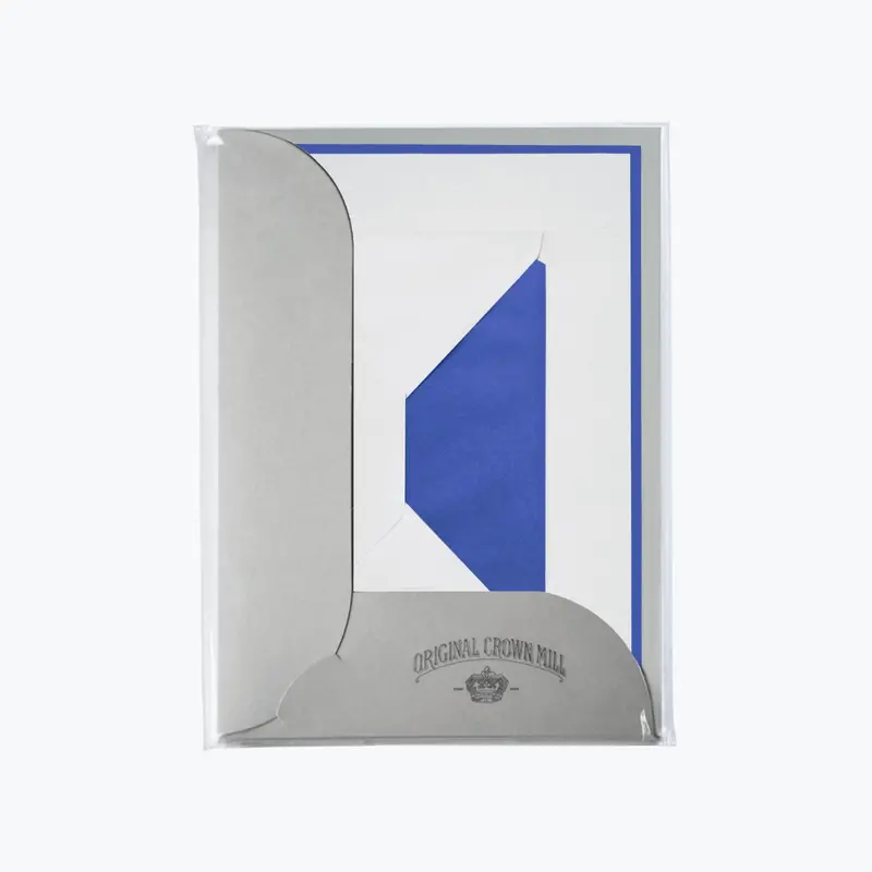 Crown Mill - Letter Set - Compendium - A5 - White/Royal Blue (Set Of 8) 1