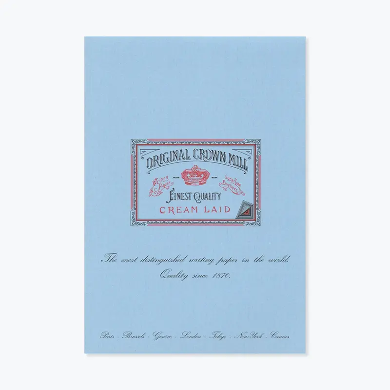 Crown Mill - Writing Pad - A4 - Blue 1