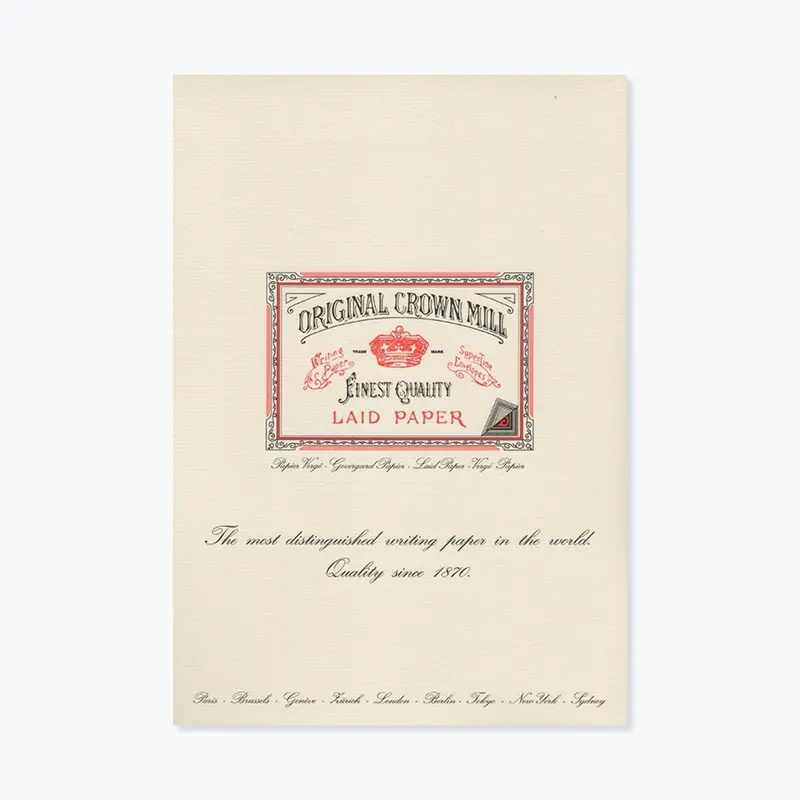 Crown Mill - Writing Pad - A4 - Cream 1