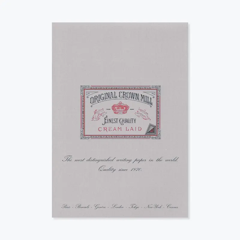 Crown Mill - Writing Pad - A4 - Grey 1