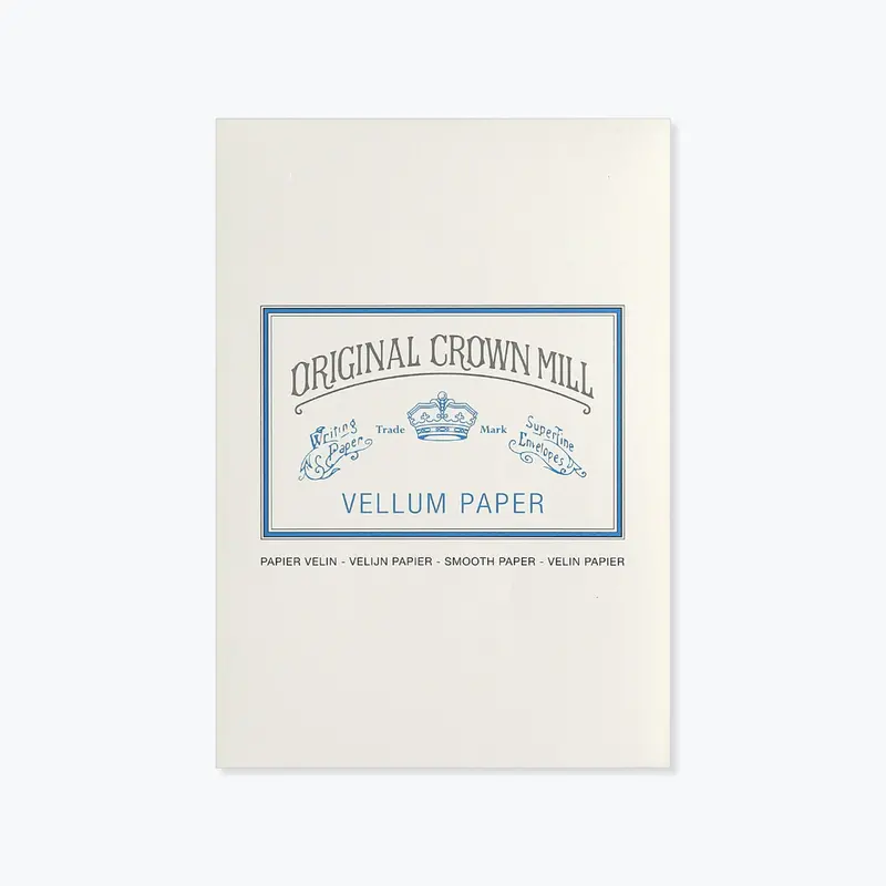 Crown Mill - Writing Pad - A5 - Vellum Cream 1