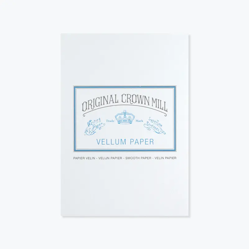 Crown Mill - Writing Pad - A5 - Vellum White 1