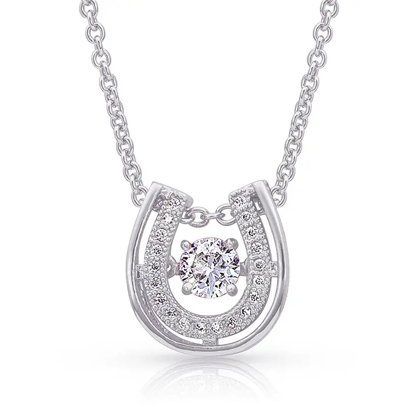 Dancing With Luck Horseshoe Necklace - Nc3867 1