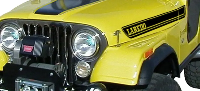 Decal And Stripe Kit, Factory Authorized Reproduction, 1970-95 Amc Jeep Laredo (7 Colors) - Drop Ships In Approx. 1-3 Weeks 1
