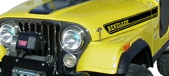 Decal And Stripe Kit, Factory Authorized Reproduction, 1970-95 Amc Jeep Renegade (7 Colors) - Drop Ships In Approx. 1-3 Weeks 1