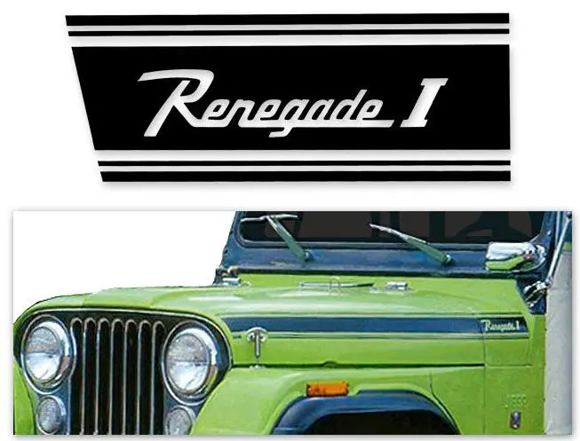 Decal And Stripe Kit, Factory Authorized Reproduction, 1970 Amc Jeep Renegade (2 Colors) - Drop Ships In Approx. 1-3 Weeks 1